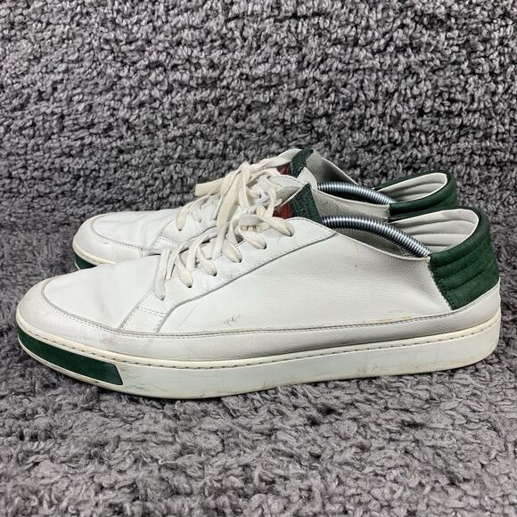 Gucci Miro Sneaker Green And White Shoes Men’s Size 12 - Picture 1 of 8